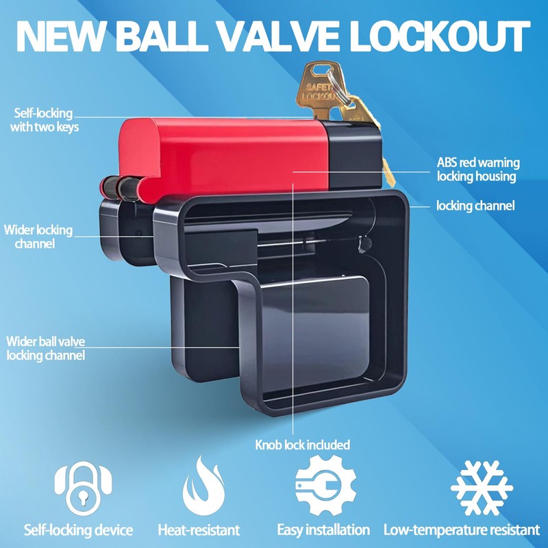 Young Dance Adjustable Ball Valve Lockout Device - OSHA Compliant