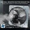 Criditpid 14 Inch Wall Mounted Shutter Exhaust Fan with ON/OFF
