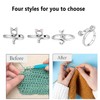 4Pcs Knitting Crochet Loop,Adjustable Knitting Crochet Loop Ring,Finger Yarn Guide,Ring,with