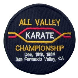 All Valley Karate Championships Cobra Karate Kid Cloth Badge Patch 3.5inch Badge