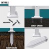 TANG 38.6" H PVC Posts Vinyl Post for Lasting Durability
