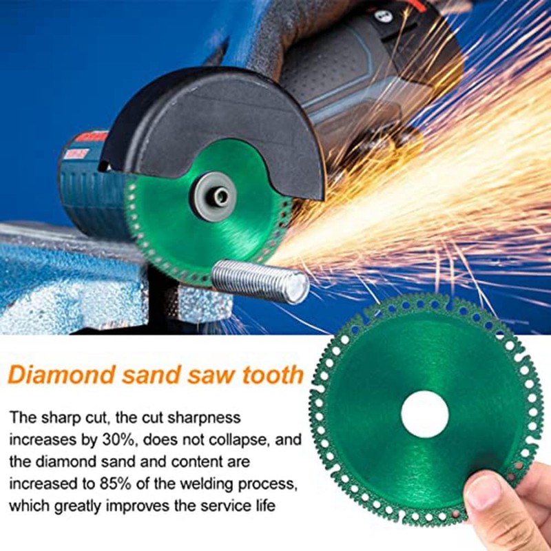 Comphic 6PCS Composite Multifunctional Grinder Blades, Indestructible Disc for Rock