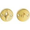 Slim Bathroom Thumbturn Lock and Release Handle - 45mm Dia