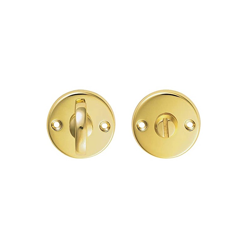 Slim Bathroom Thumbturn Lock and Release Handle - 45mm Dia
