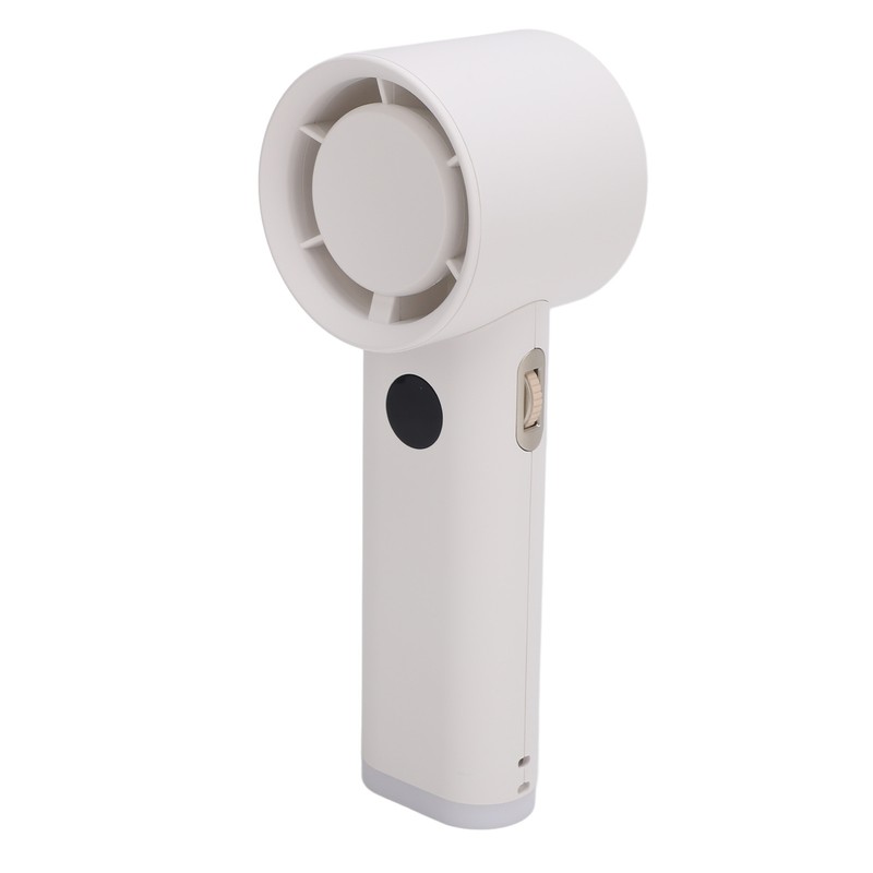 Handheld Fan LED Display Power Adjustable Portable Fan Night Light