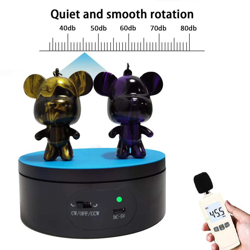 YVV Motorized Rotating Display Stand,Turner Cup Platform for Epoxy Glitter