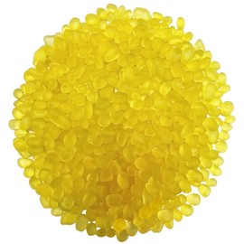 0.88LB Lemon Yellow Fish Tank Gravel Aquarium Glass Stones Sea Glass Pebbles Aquarium Gravel Rocks Fish Tank Rocks, Beads Pebbles Rock Sand Glass Gems Stones for Vase Filler Turtle Fish Tank Decor