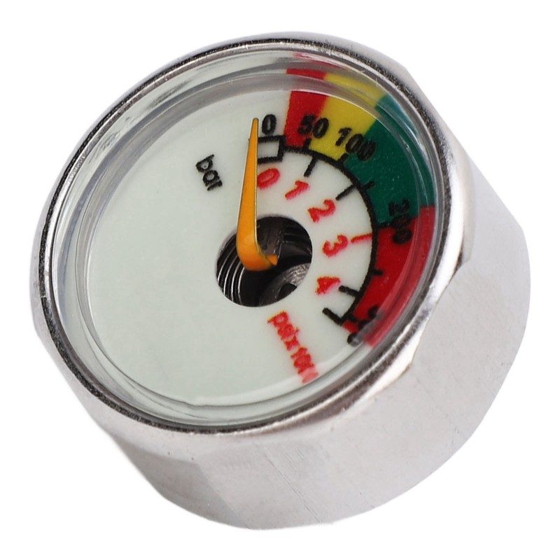 Pony Bottle Pressure Gauge Air Diving Cylinder Oxygen Tank Stainless
