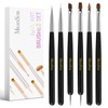 MelodySusie Nail Art Brushes Set,6pcs Professional Pen,Nail Art Tools Kit