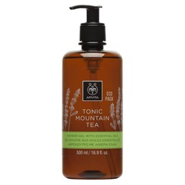 APIVITA TONIC MOUNTAIN TEA SHOWER GEL WITH ESSENTIAL OILS ECO PACK 500ml