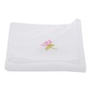 Caruso Italy Women's 100% Pure Cotton Handkerchief, Soft, Absorbent, Skin-Friendly