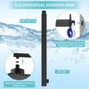 Nuodan Shower Arm with Flange, 16 Inches Wall Mount Square