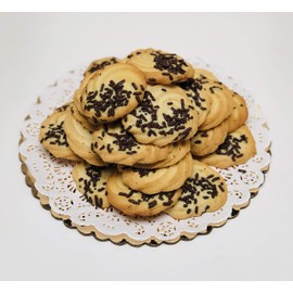 Chocolate Sprinkle Swirl Italian Cookies (3 lbs)
