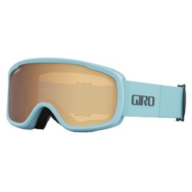 Giro Moxie Ski Goggles - Snowboard Goggles for Women and Youth - Light Mineral Thirds Strap with Amber Gold/Yellow Lenses