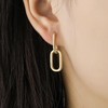 Gold Earrings for Women Trendy 14K Gold Convertible Link Huggie