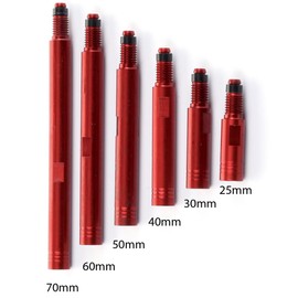 MICHE Valve Extenders, Red, 70mm Pair