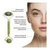 Rodillo De Jade Masaje Facial Reafirmante Antiedad Rostro