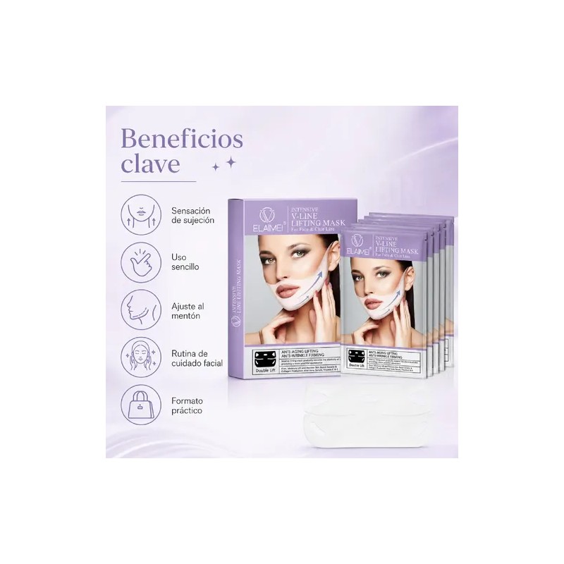 4 Mascarilla Lifting V-line Intensiva Reafirma Y Levanta