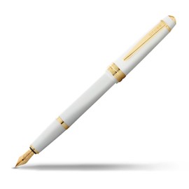 Cross Bailey Light Polished White Resin and Gold Tone Fountain Pen