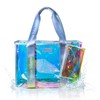 Tense Edano Iridescent Beach Tote for Women, Large Beach Bag