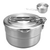 mizikuu Camping Pot, 1.5 L Large Capacity Bento Pot Camping