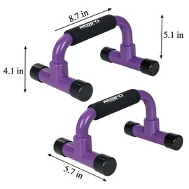 Redipo Push Up Bars - Purple Push Up Handles Strength Training, Home Workout Equipment with Non-Slip Stand, Push-up Bracket Board, Portable for Home Fitness Training, Strength Workouts, Muscle Ups