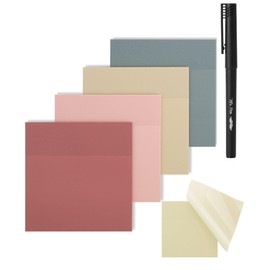 Mr. Pen- Transparent Sticky Notes, 3x3, 200 Sheets, Vintage Colors, See Through Sticky Notes Clear, Translucent Sticky Notes, Stocky Notes for Bible Journaling