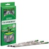 Ticonderoga Noir Black Wood-Cased #2 Pencils, Holographic Design, 12 Count