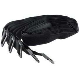 Cable Ties Velcro 50 cm Extra Long 2 cm Wide with Eyelet Safe Storage of Cable Lines Pack of 5 Black