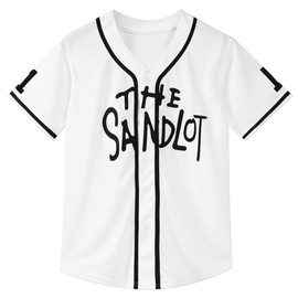 Vilojen The Sandlot Jersey Youth Alan Yeah-Yeah McClennan Stitched Kids Movie Baseball Jersey Gifts for Kids XS-XL(Small) White