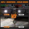 KARSAM White/Amber LED Fog Lights for 2013-2024 Jeep Wrangler JK