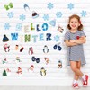 Marspark 68 Pieces Winter Classroom Bulletin Border Decoration Penguin Cutouts