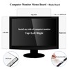 LRZCGB Monitor Memo Board,2 Pieces Computer Monitor Message Board Acrylic
