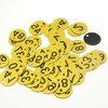 50Pcs Engraved Number Discs, 1-50 Circular Plastic Number Table Tags