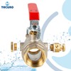 tecuro Brass Ball Valve with Drain 1 1/4 (5/4) Inch