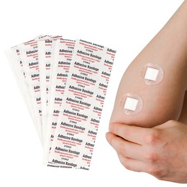 UPIQNG Bandages Mini Round Bandages Water Resistant Wound Care Vaccine Patch Small Self Adhesive Breathable First Aid Bands,Clear,100Pcs