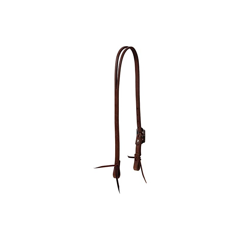 Weaver Leather ProTack Headstall with Designer Hardware, Split Ear, Turquoise