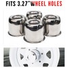 RTrhinoTuning 3.27" Hub 3.03" H Push Through Center Caps Chrome