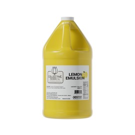 Lemon Emulsion for Baking - Natural Flavoring Blend for Cookies, Cakes, Ice Cream, Smoothies, Beverages & More - 1 Gallon Kosher, Pure Lemon Emulsion by Collective Aromas Co.