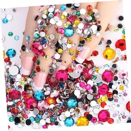 Healvian 8000pcs Colorful Nail Art Rhinestones Flatback Crystal Nail Decorations for Manicure Versatile for Crafts Home Decor Phone Cases Art