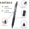ParKoo Retractable Erasable Gel Pens Clicker Fine Point 0.7 mm,