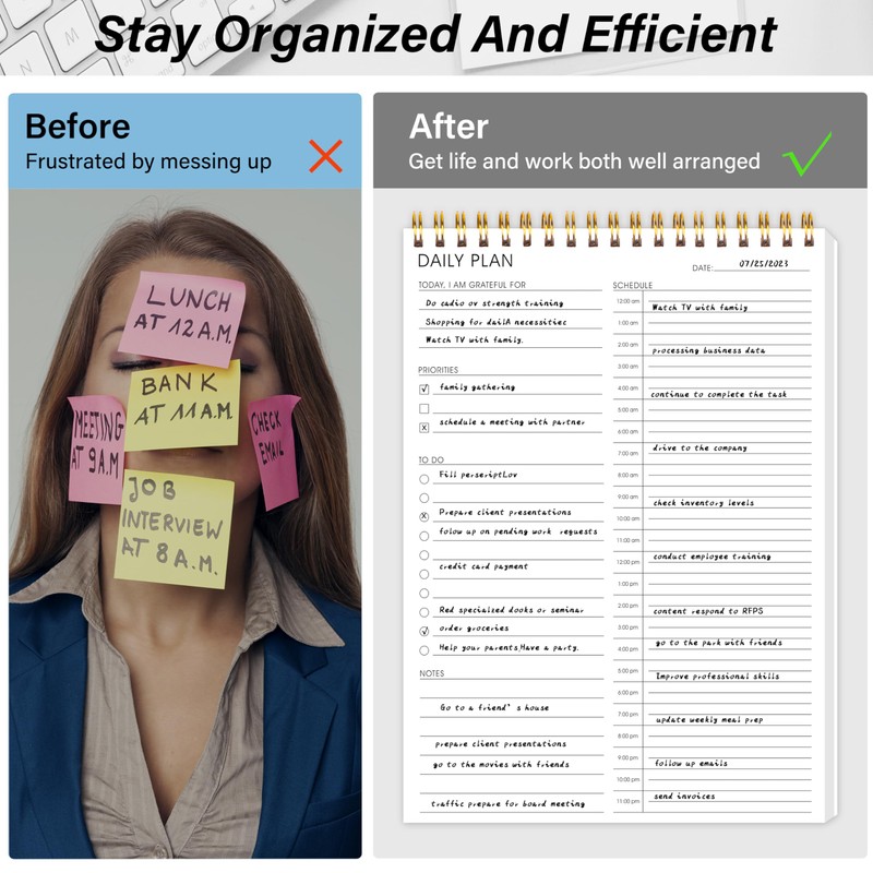 24 Hour Daily Planner - To Do List for Work