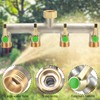 Brass Garden Hose Splitter（4Way）-Outdoor Faucet and Garden Hose Splitter With