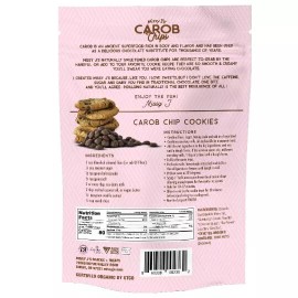Missy J's Organic Carob Baking Chips Vegan Gluten Free Non GMO Dairy Free 1 Pack