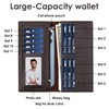 Men Leather Wallet, RFID Blocking Fold Mens Cardholder Wallet Slim
