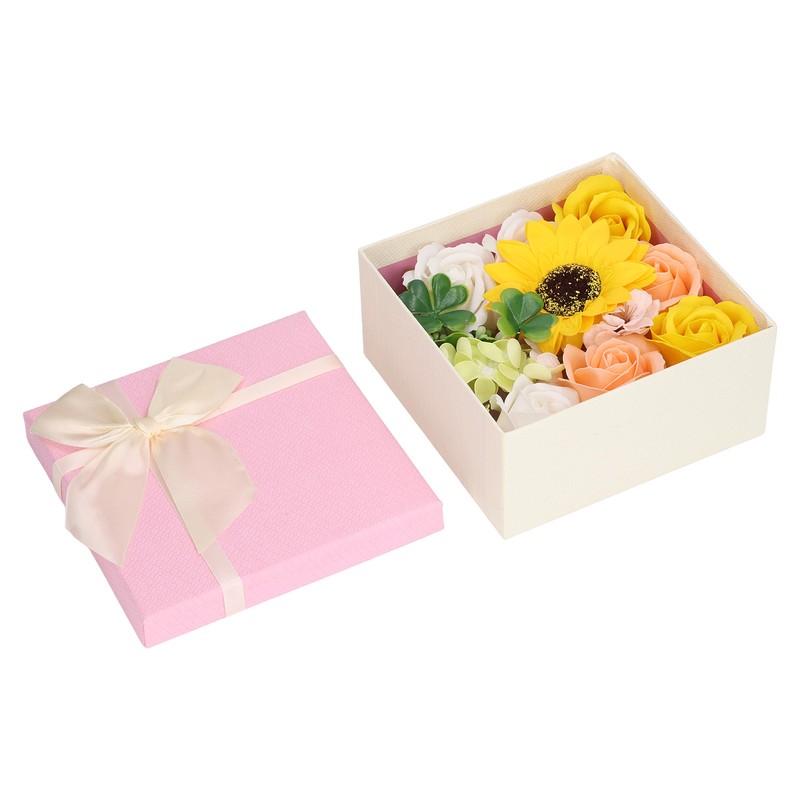 Simulation Flower Bath Soap Women Exquisite Flower Soap Gift Box