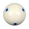 Sinsilvie 2-1/4" Replacement White Pool Ball,White Cue Ball,Blue 6 Dot