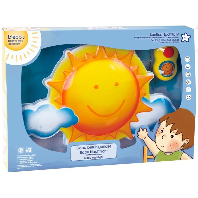 Bieco 04052659 Musical Night Light Sun – 33 x 22