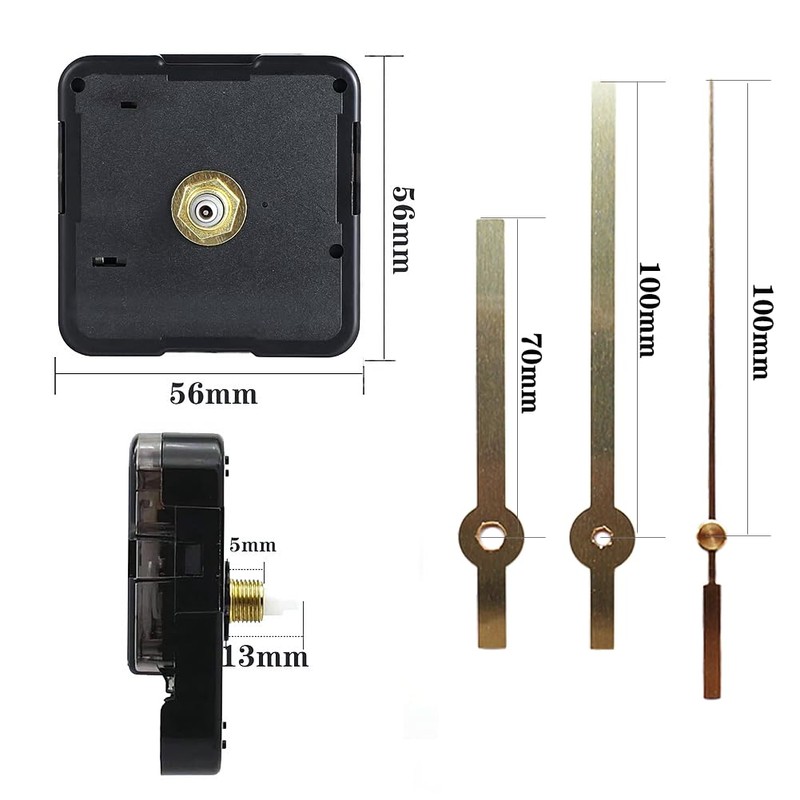 Watch Movement Handmade Wall Clock Movement Clock Shaft Hand Set