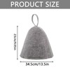 2Pcs Comfortable Natural Felt Bath Hat Durable Felt Cap Sauna